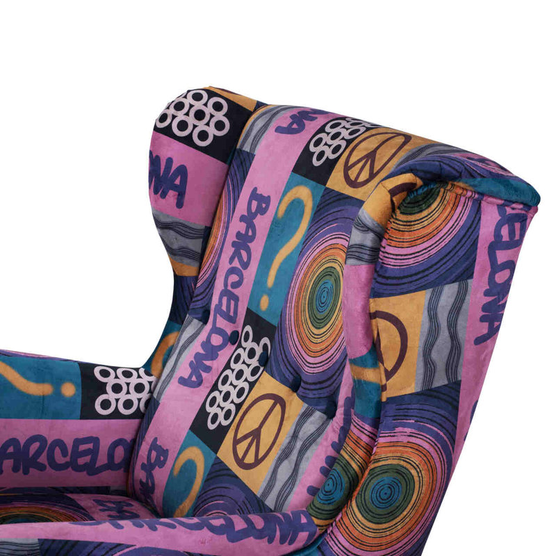 Callison Velvet Wingback Chair