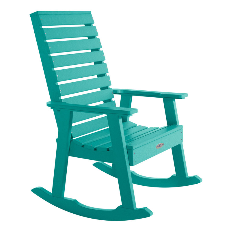 Chaise berçante Deloren, Bleu