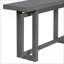 Table basse 59,1 "en placage de pin avec pieds en pin massif - Table de canapé moderne pour le salon et le couloir-26122999