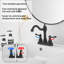 26390-Ati Robinet de lavabo de salle de bain central 4 pouces en laiton antique avec bonde-88682392