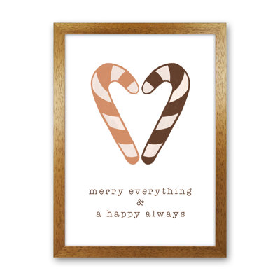 Merry Everything & a Happy Always by Orara 1 Piece Wall Art