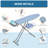 Metal Freestanding Adjustable Height Ironing Board,Multi-functional Iron Board with Ironing Mat