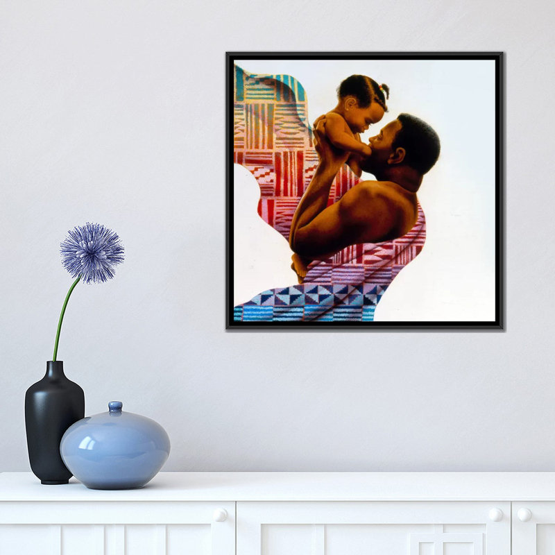 "colliers qui lient" par keith mallett, impression sur toile, H 18 po x l 18 po x P 1,5 po, Toile avec cadre noir