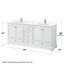 Meuble-lavabo double autoportant Deborah avec plateau en quartz-98213892-98142016-98142015