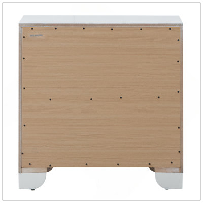 Contemporary Nightstand With USB Ports And Drawer, Perfect For Modern Bedrooms And Enhanced Convenience.