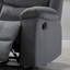 Causeuse inclinable de massage lombaire à 2 vitesses - Relaxation, regarder la télévision et faire la sieste, pour le salon / salle familiale, tissu en polyester avec système de rails en acier, revêtement en polyester facile à nettoyer