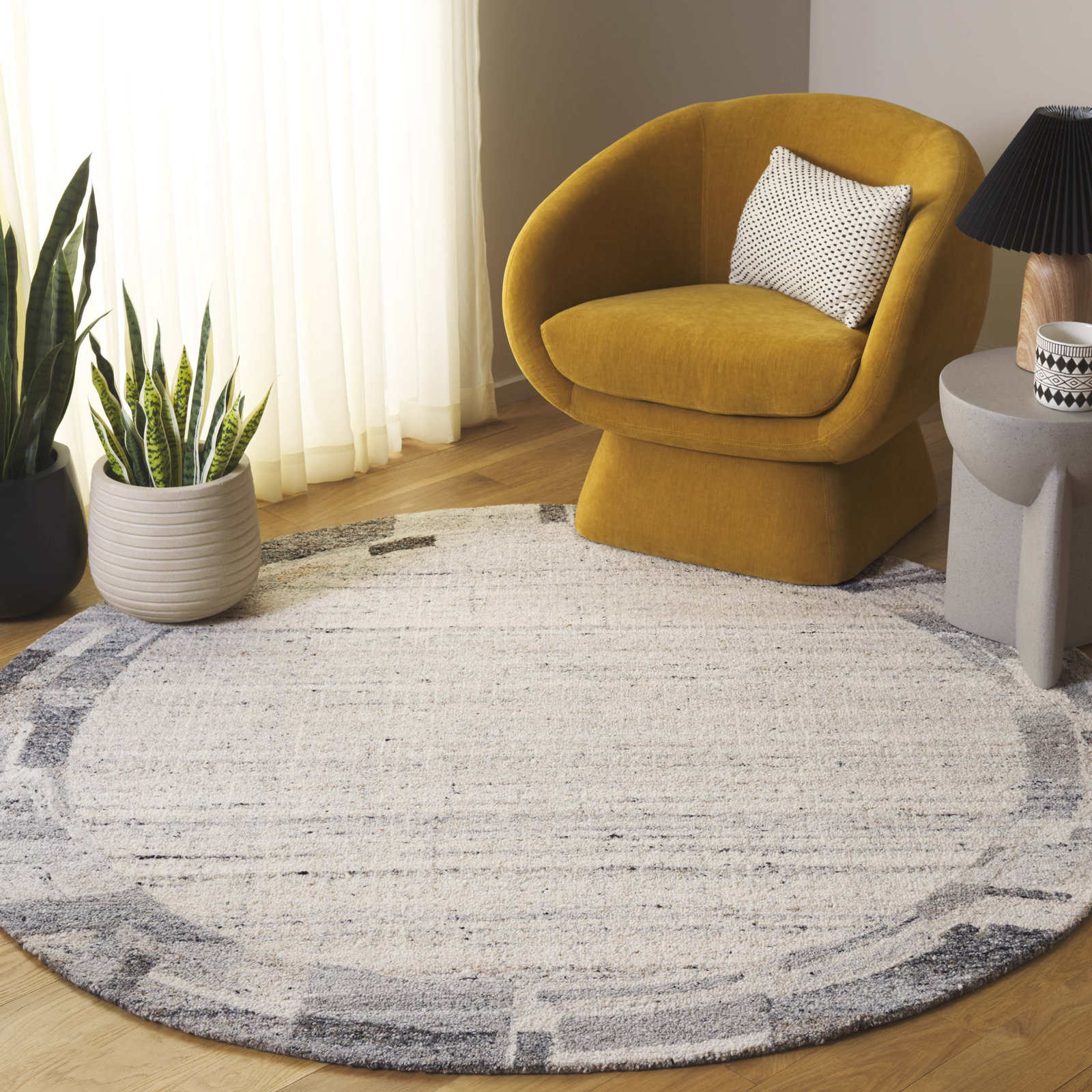 Rosena Hand-Woven Rug, Round 6'