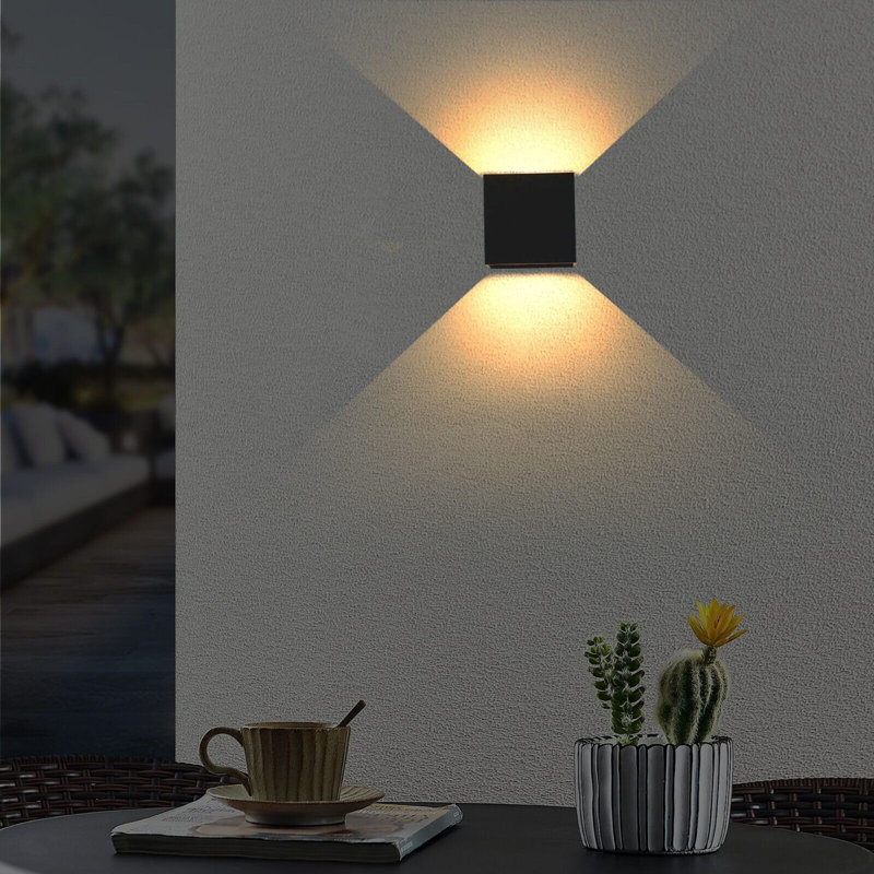 Betheny Black 10cm H Integrated LED Outdoor Sconce