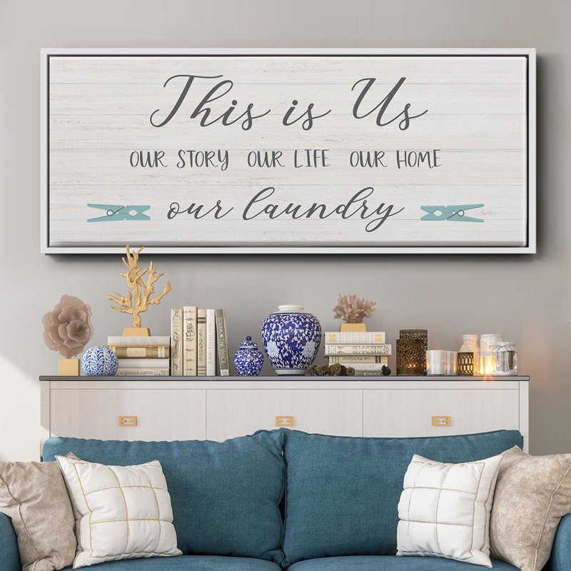 «Us and our Laundry», toile encadrée, H 24 po x l 60 po