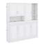 Lit escamotable avec armoire supérieure, tablettes, lit pliable peu encombrant avec éclairage et port USB-114282202