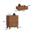 Ensemble de chambre à coucher 3 pièces, commode double cannelée à 9 tiroirs de 57 po de largeur et deux tables de chevet à 3 tiroirs-903795028