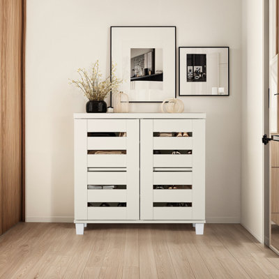 Millan 12 Pair Shoe Storage Cabinet