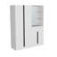 Armoire avec portes doubles, tringle suspendue et tablettes intérieures