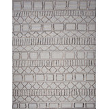 Geometric Area Rug in Gray