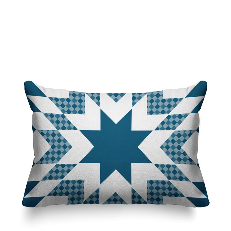 Coussin décoratif intérieur / extérieur Zozo Country, Turquoise