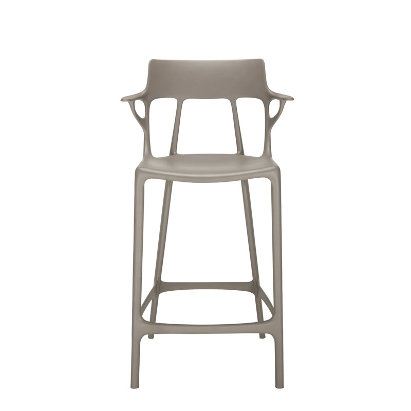 A.I. Outdoor Bar Stool, Counter, Gray