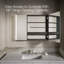 Maxstow Surface Mount Frameless Medicine Cabinet with LED Lighting-844834914-844834915