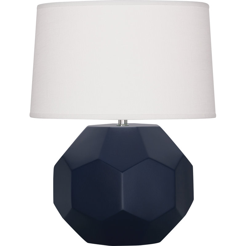Small Franklin Accent Lamp, Matte Midnight Blue, 23.5" H x 19.5" W x 19.5" D
