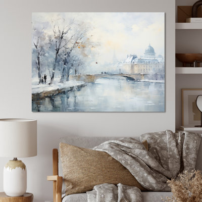 Hiver Paris, Tour Eiffel, ville, charme V - Art mural de Paris