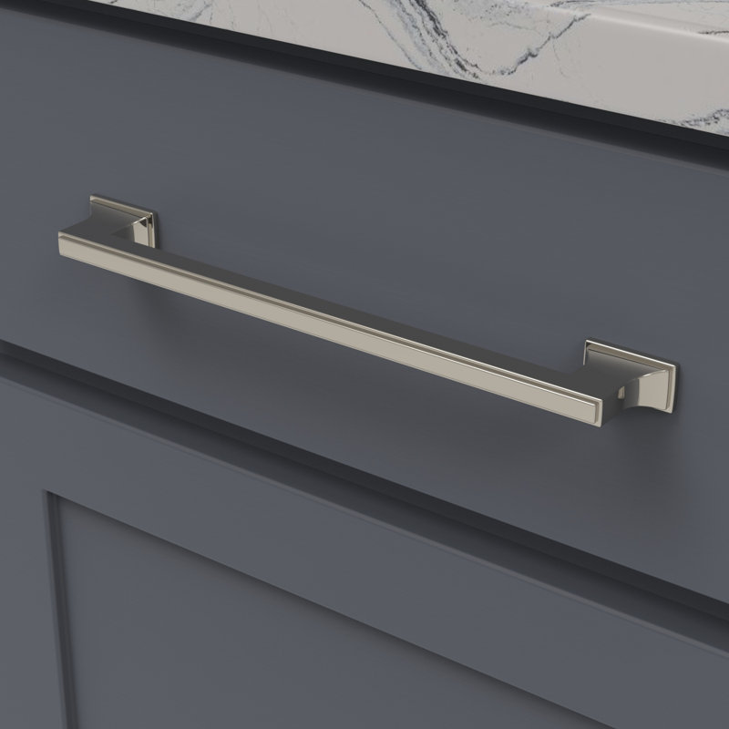Brownstone Bar / Handle Pull, 8 13/16", Polished Nickel