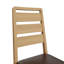 Herrman 80cm Square Dining Table 4 Chairs Set. Ladder Back Chairs. Leather Cushioned Seat.-895533498