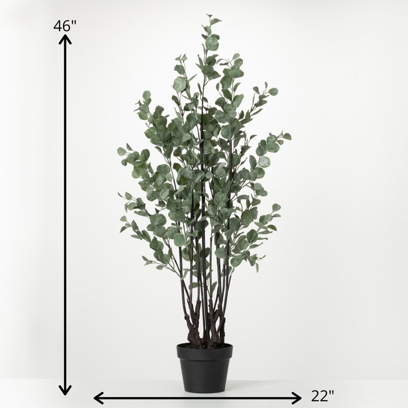 Eucalyptus artificiel 46 po en pot