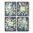 " Marbling III " 4 - Pieces