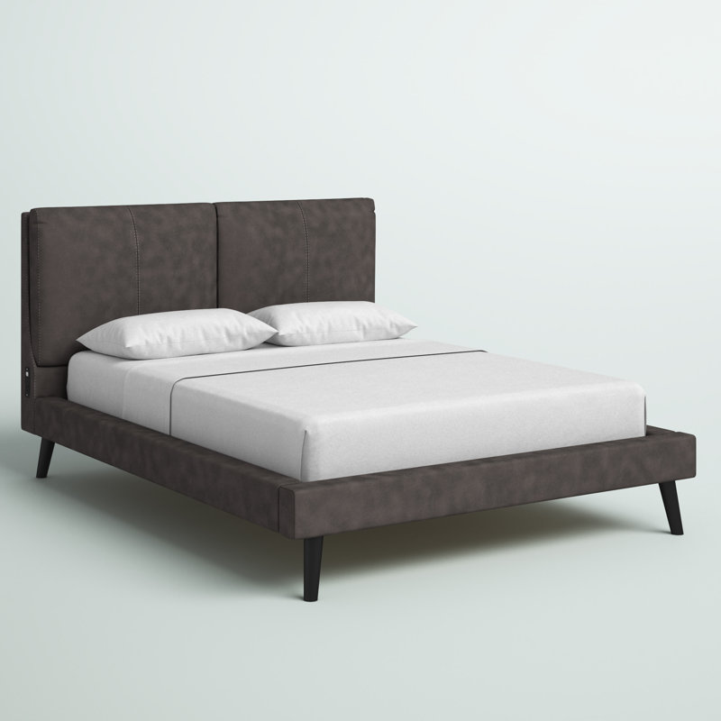 Lit plateforme tapissier Alia, Grand