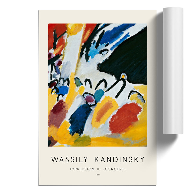 Impression III by Wassily Kandinsky - No Frame Painting, 30cm H x 21cm W x 0.1cm D