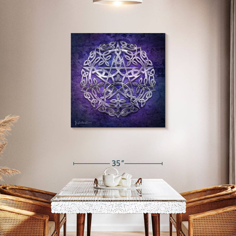Silver Pentacle, 36" H x 36" W