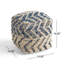Pouf en laine et coton