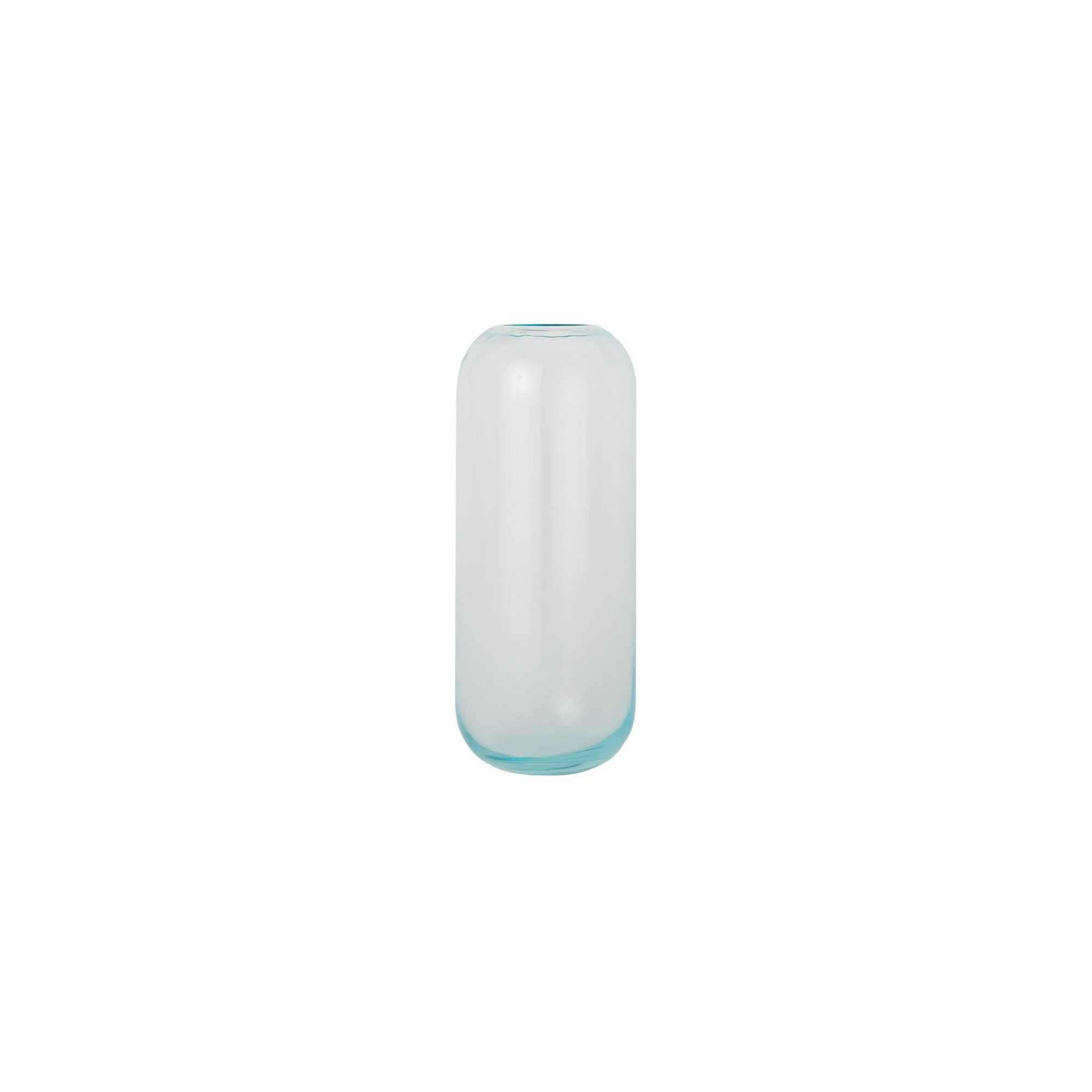 Aurora Handmade Glass Table Vase, Sky, 12.5" H x 5" W x 5" D