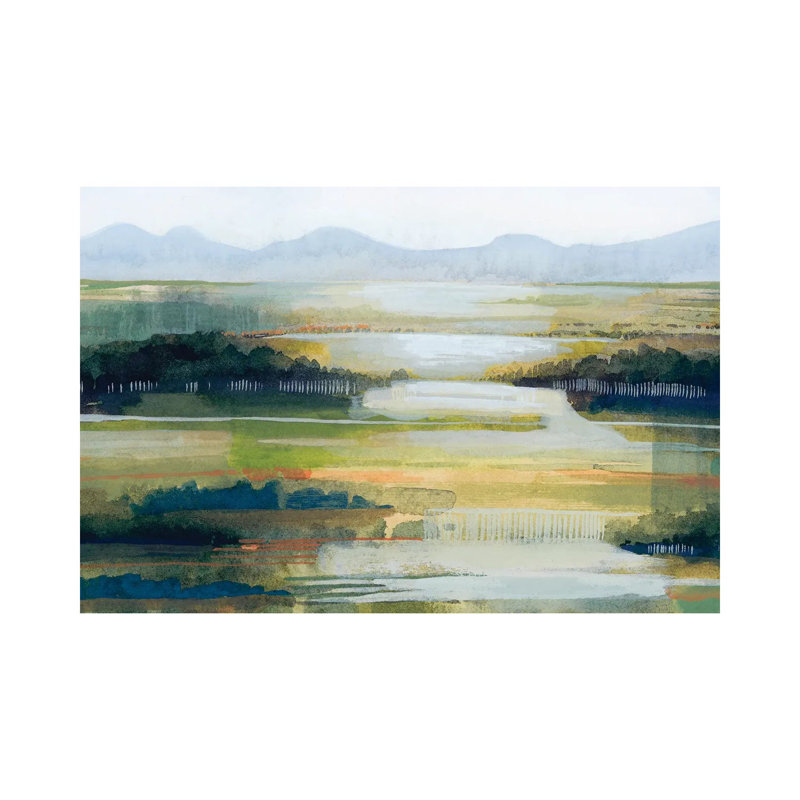 Lime Strata II by Grace Popp - Gallery-Wrapped Canvas Giclée on Canvas, No Frame, 20.32 cm H x 30.48 cm W