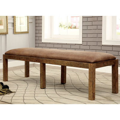 Banc en simili cuir Wilfrid