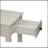 Bertie White Finish Accent Table