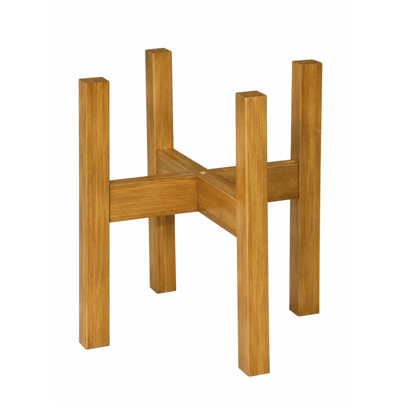 Support pour plante Equo, P 18 po x l 18 po x H 14 po, Noyer ambré