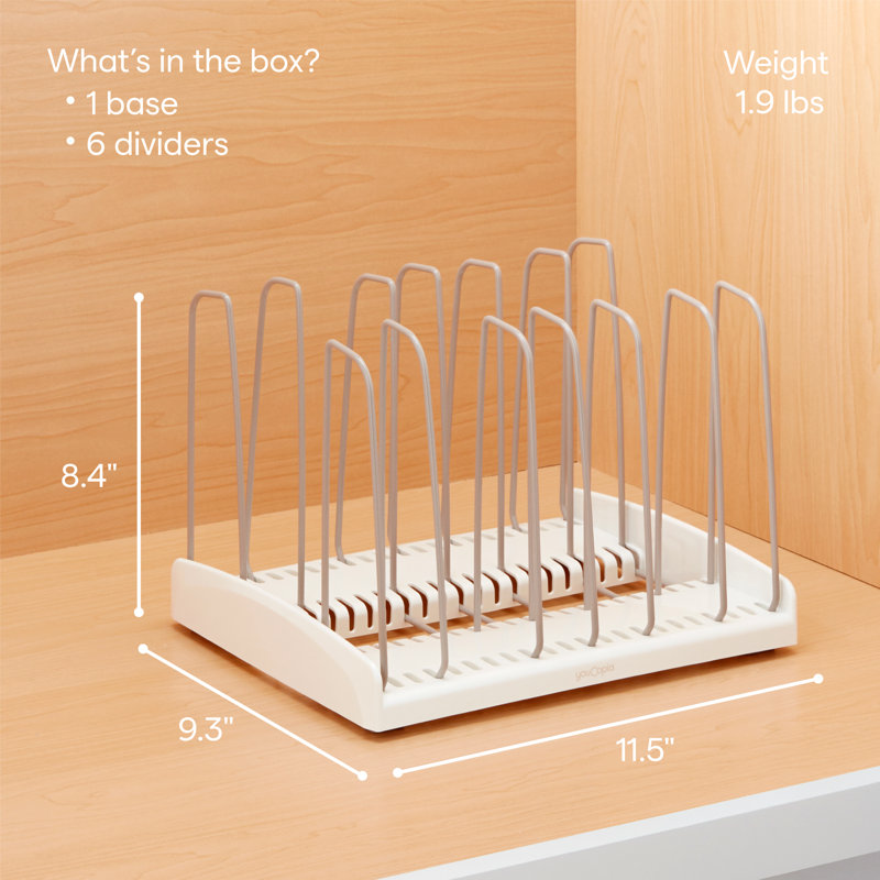 YouCopia® StoreMore® Adjustable Cookware Rack, Pan and Lid Organizer for Kitchen Cabinet