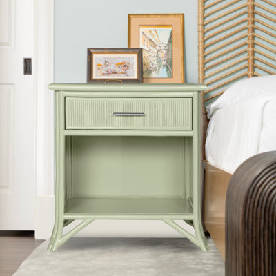 Pencil Rattan 1 - Drawer Nightstand