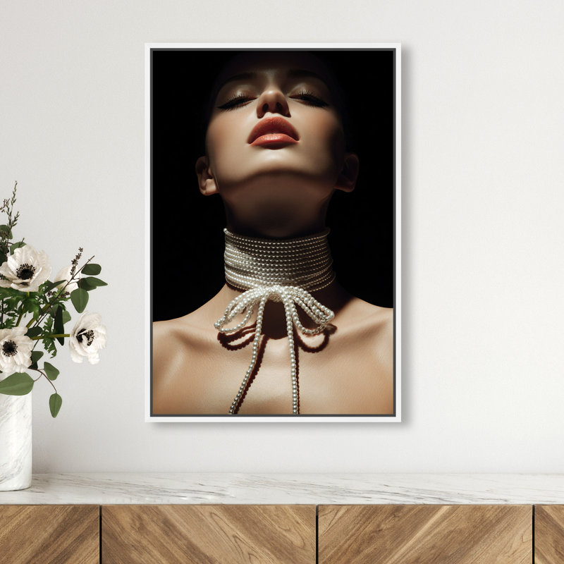 Pearl Constellation Print by Oliver Gal, 31"H x 21"W, White Floater Frame