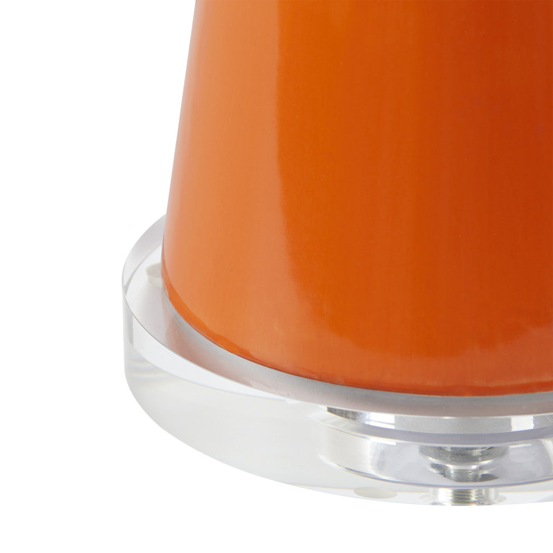 Astrid Lamp Without Shade, Carnelian Orange