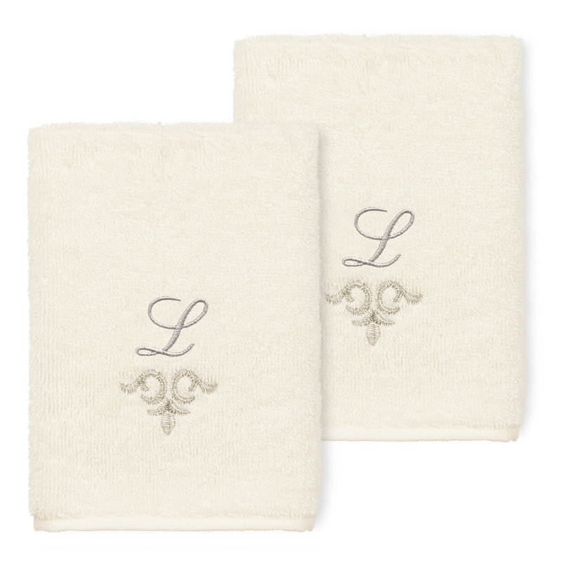 Monica Turkish Cotton Washcloth, Cream, L