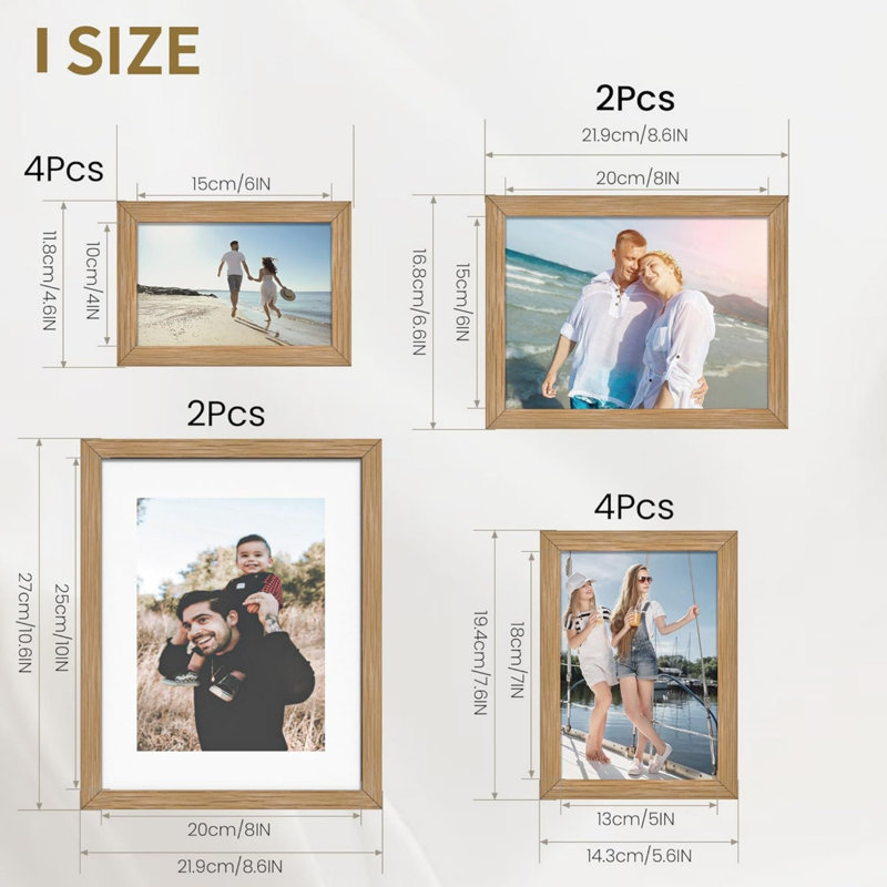 Brown Gallery Wall Picture Frame - Frames Included: 12