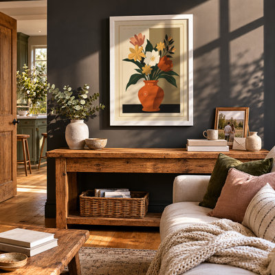 Terracotta Arrangement Botanical - Framed Print