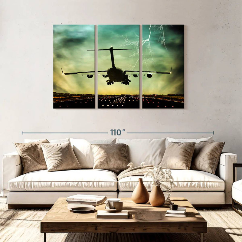 Mehar Last Flight Plane, 48" H x 74" W