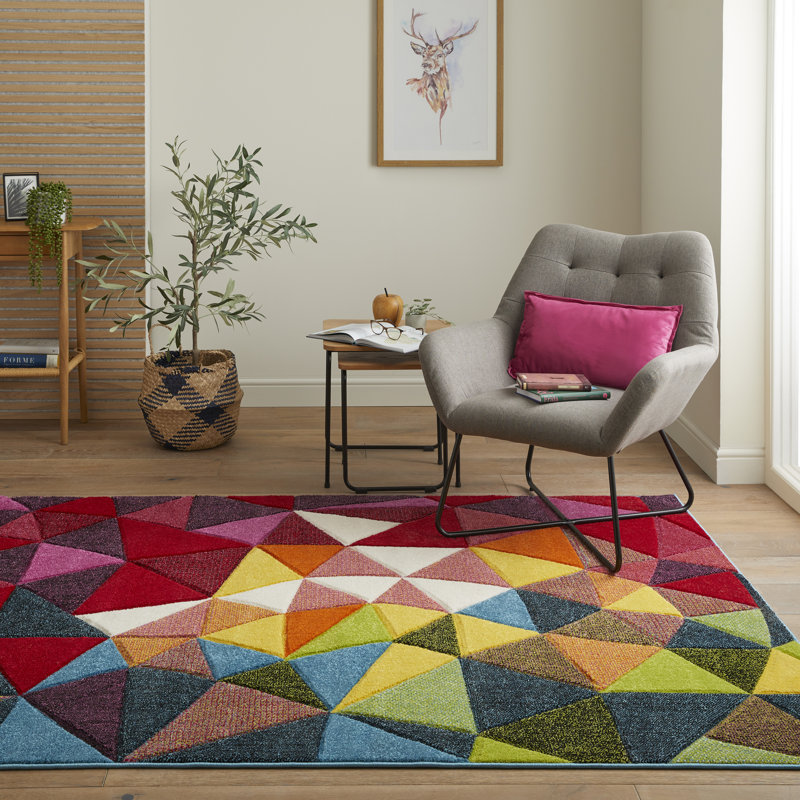 Geometric Area Rug, Rectangle 120 x 170cm
