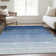 Premium Machine Washable Prisco Blue Rug