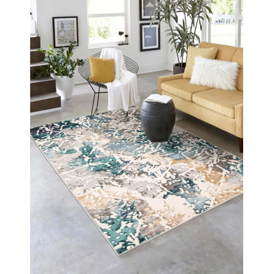 Aura Teal Rug 8'0" x 10'0"