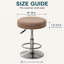 Ensemble de 2 housses de tabouret de bar rondes en velours