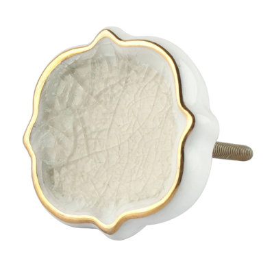 Set of 4 Golden Bee Ceramic Knobs