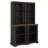 Two-Piece Tall Curved Bookshelf, Freestanding Tall Cabinet With Fully Open Storage, Stylish Display Shelf With Anti-Tip Device-440552639